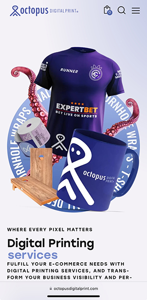 octopus digital print